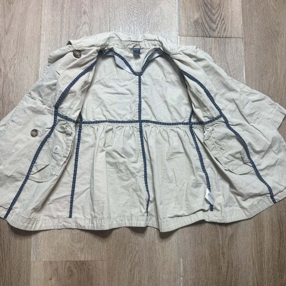Gap Kids Girls Spring/Fall/Summer Trench Coat 3Y 100% Cotton‎